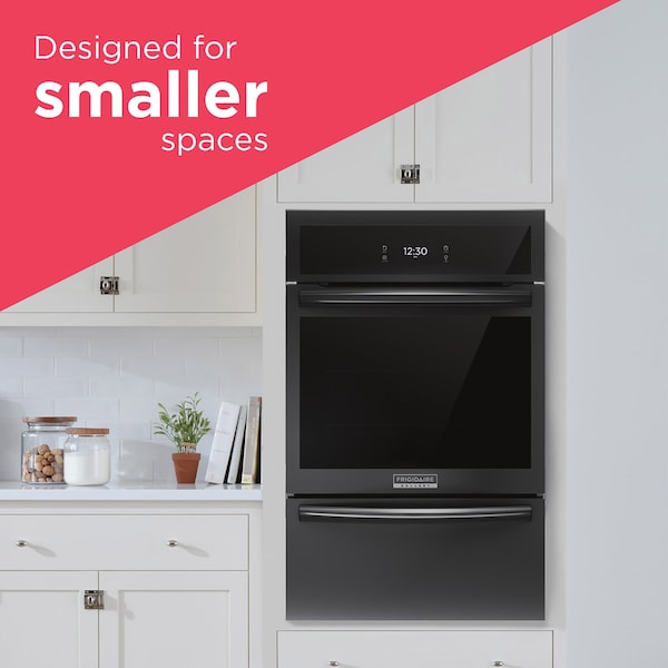 Frigidaire Gallery 24-in. Single Gas Wall Oven with Air Fry and True Convection - Black GCWG2438AB - main